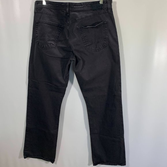 AG Adriano Goldschmied Jeans Mens 36 The Protege Straight Leg Black Stretch - Picture 8 of 12